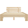 vidaXL Solid Pine Wood 66cm Sengeramme 140x200cm