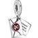 Pandora Harry Potter Hogwarts Acceptance Letter Dangle Charm - Silver/Red