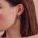 Edblad Monaco French Hook Earrings - Silver/Transparent