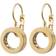 Edblad Monaco French Hook Earrings - Gold/Transparent