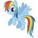 RoomMates My Little Pony Rainbow Dash Giant Wall Decals