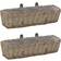 vidaXL Balcony Planter 2 Pcs Wicker With Pe Lining 60 cm - Marron 18x60x13cm