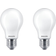 Philips ampoule LED E27 7 W 2 700 K opale x2