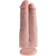 Pipedream King Cock Two Cocks One Hole Dildo 21 cm Vaalea iho