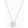 Swarovski Sparkling Dance Round Necklace - Silver/Blue/White