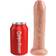 Pipedream Kick Cock Uncut Aidonkaltainen Dildo 20 cm Vaalea iho