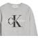 Calvin Klein Junior Boys Monogram Crew Neck Sweatshirt - Light Grey