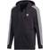 Adidas 3 Stripe Hoodie - Black