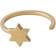 Design Letters Star Ring - Gold