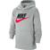 Nike Club Fleece Hoodie Junior - Grey/Red