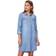 Vero Moda Robe Vmsilla ls Short Dress - Bleu