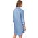 Vero Moda Robe Vmsilla ls Short Dress - Bleu