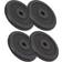 vidaXL 4x Plaques de Poids Disque de Poids d'Haltère Musculation Barre d'Haltères Barre de Curl Salle de Sport Gymnase Maison 4x7,5 kg Fonte