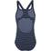 Speedo Essential Endurance+ Stripe Medalist Swimsuit - Navy/White (812516F132)