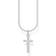 Thomas Sabo Cross Pavé Necklace - Silver/White