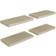 vidaXL 323873 Wall Shelf 50cm 4pcs