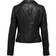 Only Gemma Biker Faux Leather Jacket - Black