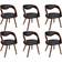 vidaXL 278843 Chaise de Cuisine 77cm 6pcs