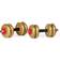 York Fitness Adjustable Vinyl Spinlock Dumbbell Set 12kg