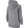 Nike Kid's Sportswear Club Full Zip Hoodie - Carbon Heather/Smoke Grey/White (BV3699-091)