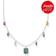 Thomas Sabo Colourful Lucky Symbols Necklace - Silver/Multicolour