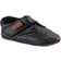 Melton Leather Shoe Velcro - Black