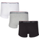 Tommy Hilfiger Stretch Cotton Trunks 3-pack - Black/Grey Heather/White