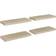 vidaXL Floating Estantería de Pared 60cm 4pcs