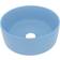 vidaXL Lavabo Rond De Luxe Bleu Clair Mat 40x15 cm