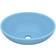 vidaXL Lavabo Ovale De Luxe Bleu Clair Mat 40x33 cm Céramique