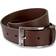 Tommy Hilfiger Flag Buckle Leather Belt - Dark Brown