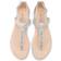 Clarks Bay Poppy Sandalen en Sloffen - Zilver/Beige/Wit