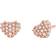 Michael Kors Love Pavé Heart Earrings - Rose Gold/Transparent