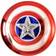 Rubies Captain America Electroplated Metallic 12" Shield