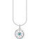 Thomas Sabo Compass Necklace - Silver/Turquoise/White