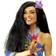 Widmann Hula Hula Black Wig with Flower