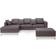 Beliani Oslo with Footstool Right-Hand Sofa 270cm 4 Seater