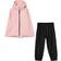 Tretorn Kid's Packable Rain Set - Light Rose/Black