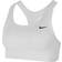 Nike Swoosh Medium-Support Non-Padded Sports Bra - White/Black