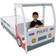 Children's Police Car Bed with Desk 38.2x102.6"