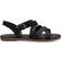 Toms Black Leather Sicily Sandalen - Zwart