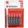 Verbatim Premium AAA Alkaline Compatible Black/Red 10-pack
