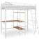 vidaXL Bunk Bed with Table Frame Metal 38.4x82.7"