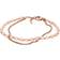 Fossil Semi Precious Double Chain Bracelet - Rose Gold/Pink