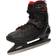 OXELO Patins à glace adulte FIT500 homme noir et rouge