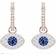 Swarovski Symbolic Evil Eye Hoops - Rose Gold/Blue/Transparent