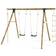 Plum Gibbon Wooden Garden Swing Set