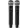 Vonyx Set de 2 microphones sans fil WM82 UHF 2 canaux portée 50m