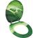 vidaXL Toiletbril Met Deksel MDF Groen