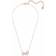 Swarovski Lifelong Bow Pendant Necklace - Rose Gold/Silver/Transparent